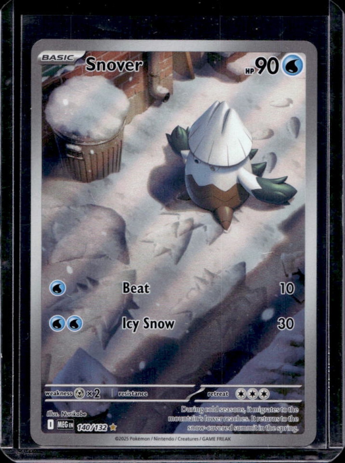 2025 Pokemon Mega Evolution Snover Illustration Rare #140/132