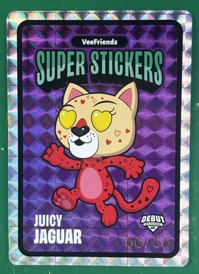 VeeFriends Super Stickers Spectacular Series Juicy Jaguar Debut /55 Purple