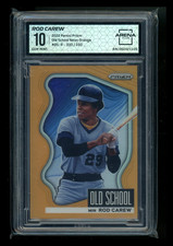 2022 Panini Prizm Old School Rod Carew #OS-9 Neon Orange 033/100 Arena Club 10