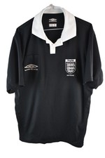 UMBRO England FA Referee Shirt size XL Mens Vintage Sports Polo Jersey Casual