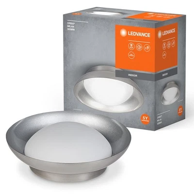 Ledvance Deckenleuchte Orbis Milan Nickel Ø30cm max. 2 x 10W E27 Licht Lampe - Bild 1 von 4