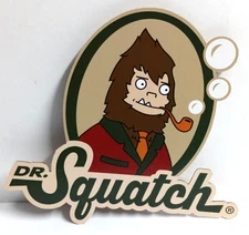 Dr Squatch Soap Cardboard Retail Store Display Header 12"h x 13"w Unused