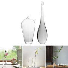 Glass Vase Dried Flowers Arrangement Transparent Floral Vases Table Centerpieces