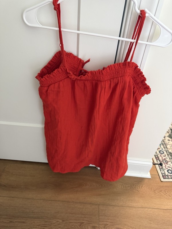 Old Navy Maternity Sleeveless Top M NWT ORANGE