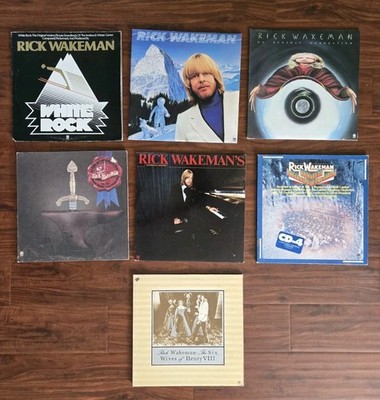 RICK WAKEMAN Lot of 7 Albums 