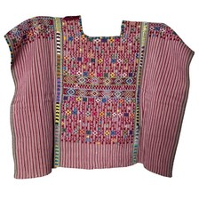 Vintage Antique Handwoven Colotenango Huipil   Guatemalan Mayan Textile