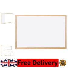 Elegant Wooden Frame Whiteboard 900x600mm - Ideal for Professionals & Teachers
