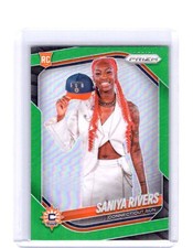 2025 Panini Prizm WNBA Saniya Rivers #150 Green Prizm  (RC)