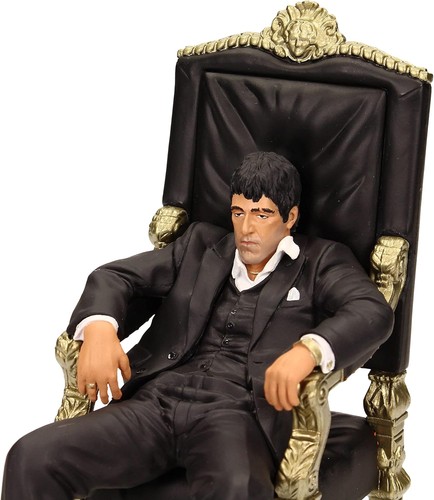 SCARFACE Al Pacino Tony Montana sul Trono Statuetta Action Figure Movie Icons - Imagen 3 de 5