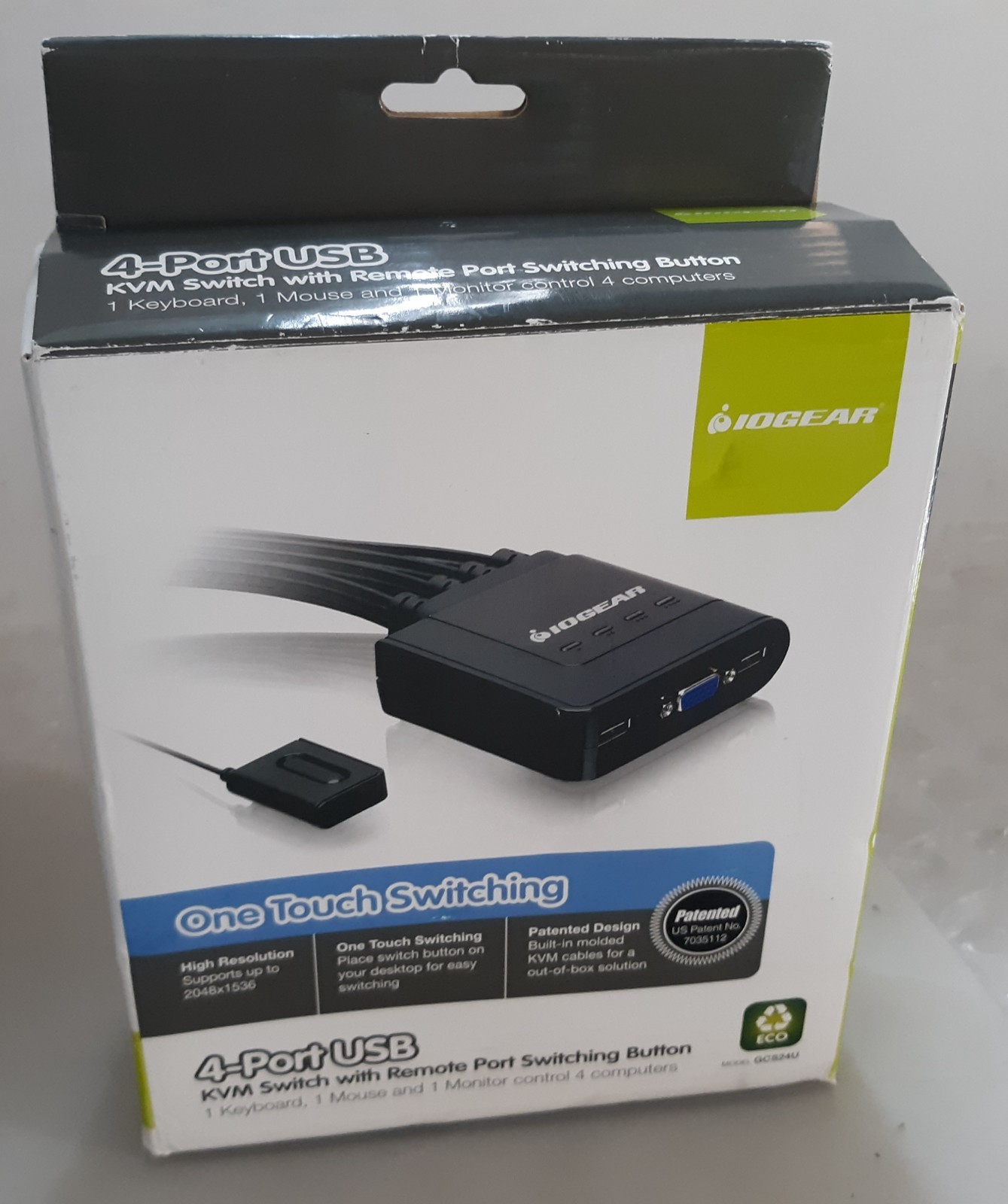 IOGear GCS24U 4-Port USB KVM Switch w/ Remote Port Switching
