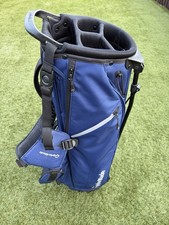 TaylorMade Blue/Black Stand Golf Bag, 5-Way Divider System, Zip Closure