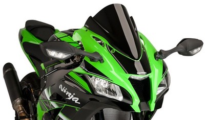 PUIG 2018-2020 Ninja ZX-10R SE Kawasaki WINDSCREEN RACING BLACK 8912N