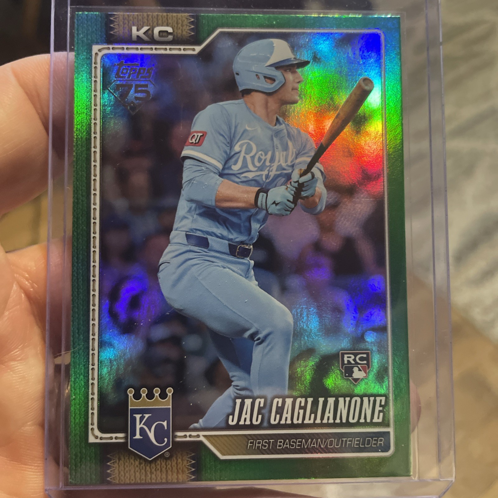 ✏️TT 2026 TOPPS SERIES 1 BASEBALL GREEN RAINBOW FOIL /99 RC JAC CAGLIANONE #138