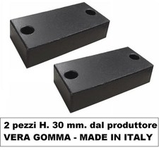 set 2 PEZZI TAMPONI H 30 mm gomma per PONTI SOLLEVATORI supporti AUTO ELETTRICHE