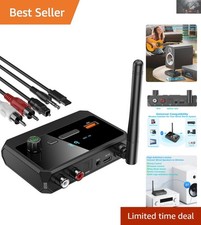 Seamless HD Music Streaming Adapter - Bluetooth to RCA Adapter for All Speakers