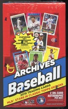 2019 Topps Archives Baseball Hobby Box - 24 packs - 2 Auto - Factory Sealed