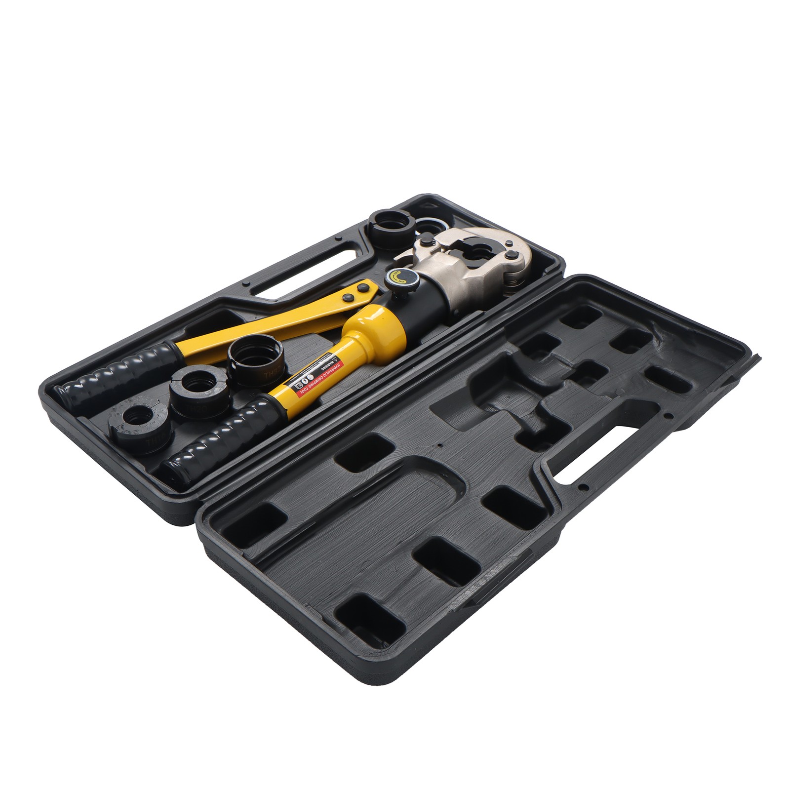 Copper Tube Fittings Crimping Tool w/ 1/2 3/4 & 1-inch Jaw Hydraulic Pipe Cutter