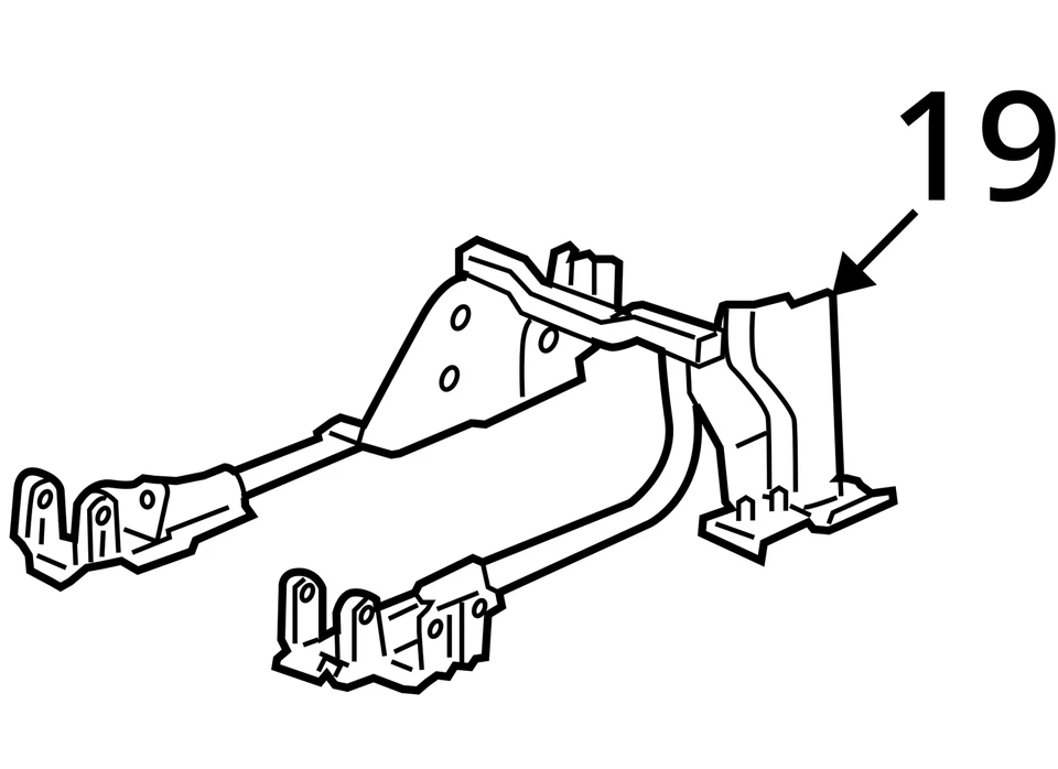 2003-2013 CHEVROLET CADILLAC AVALANCHE AVALANCHE 1500 RISER R/SEAT 88941106 NEW - Image 3 of 3