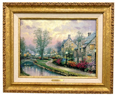 Thomas Kinkade Lamplight Lane Open Edition Classics Collection Framed