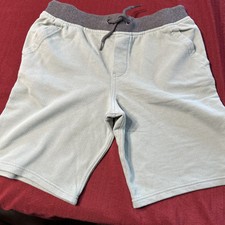 Wonder Nation Boys Green Jogger Shorts - Elastic Waistband XL 14-16