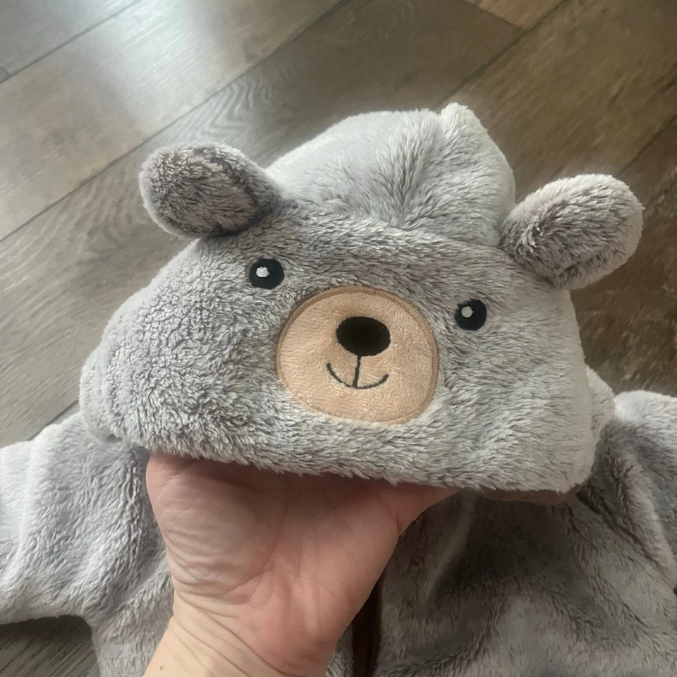 考拉宝贝连体人造毛皮灰色骆驼泰迪熊婴儿车套装 18-24 Mo 码 — 第 2/4 张图片