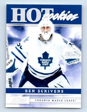 2011-12 Score Hot Rookies Ben Scrivens Rookie Toronto Maple Leafs #538