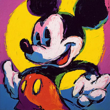 Mickey Mouse Peter Max 24x24 Giclée Art Print Ltd 1/25 Signed COA Rombley V30