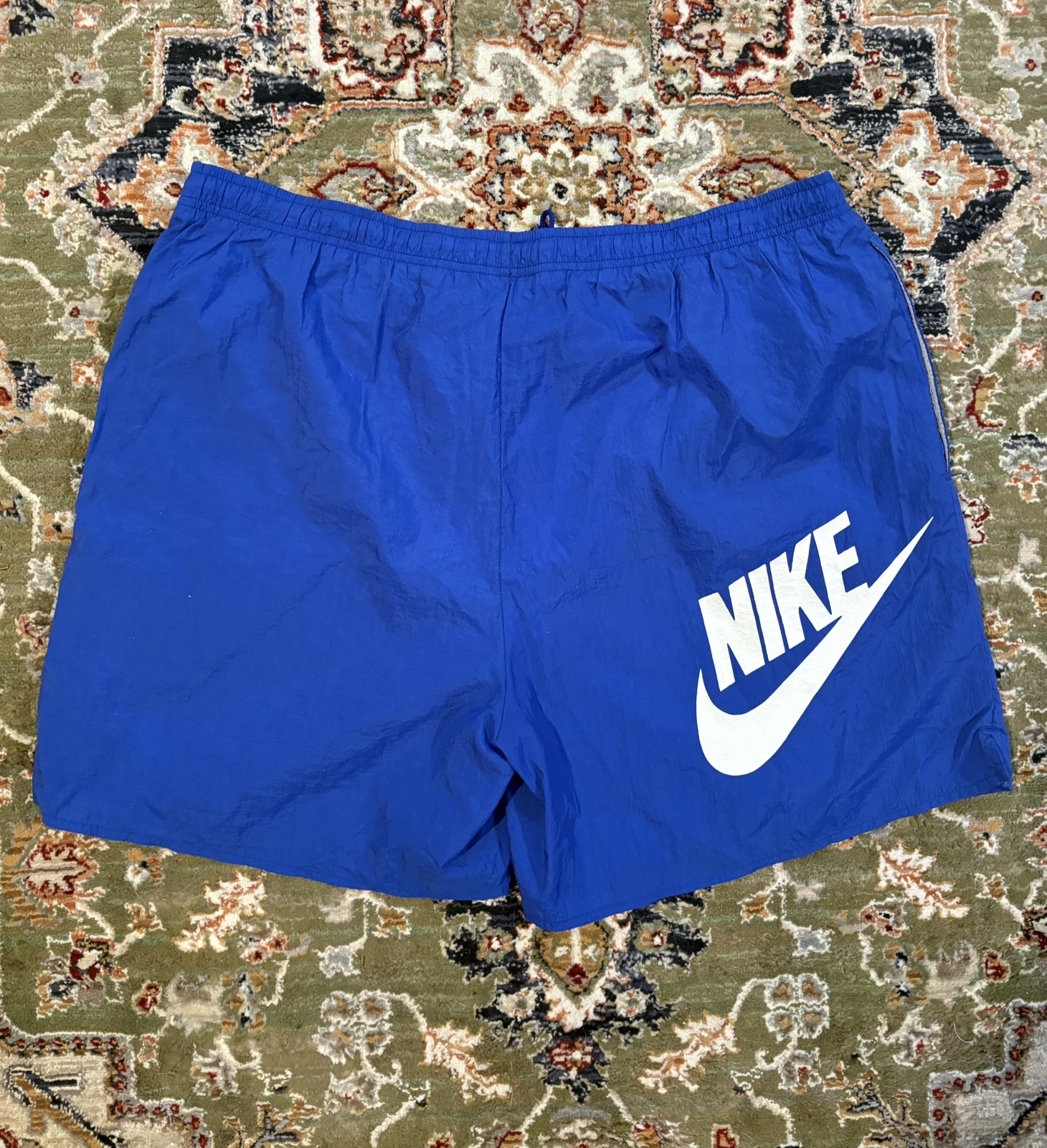 Vintage Nike Swim Trunks Mens XL Blue Bathing Suit Shorts 90s