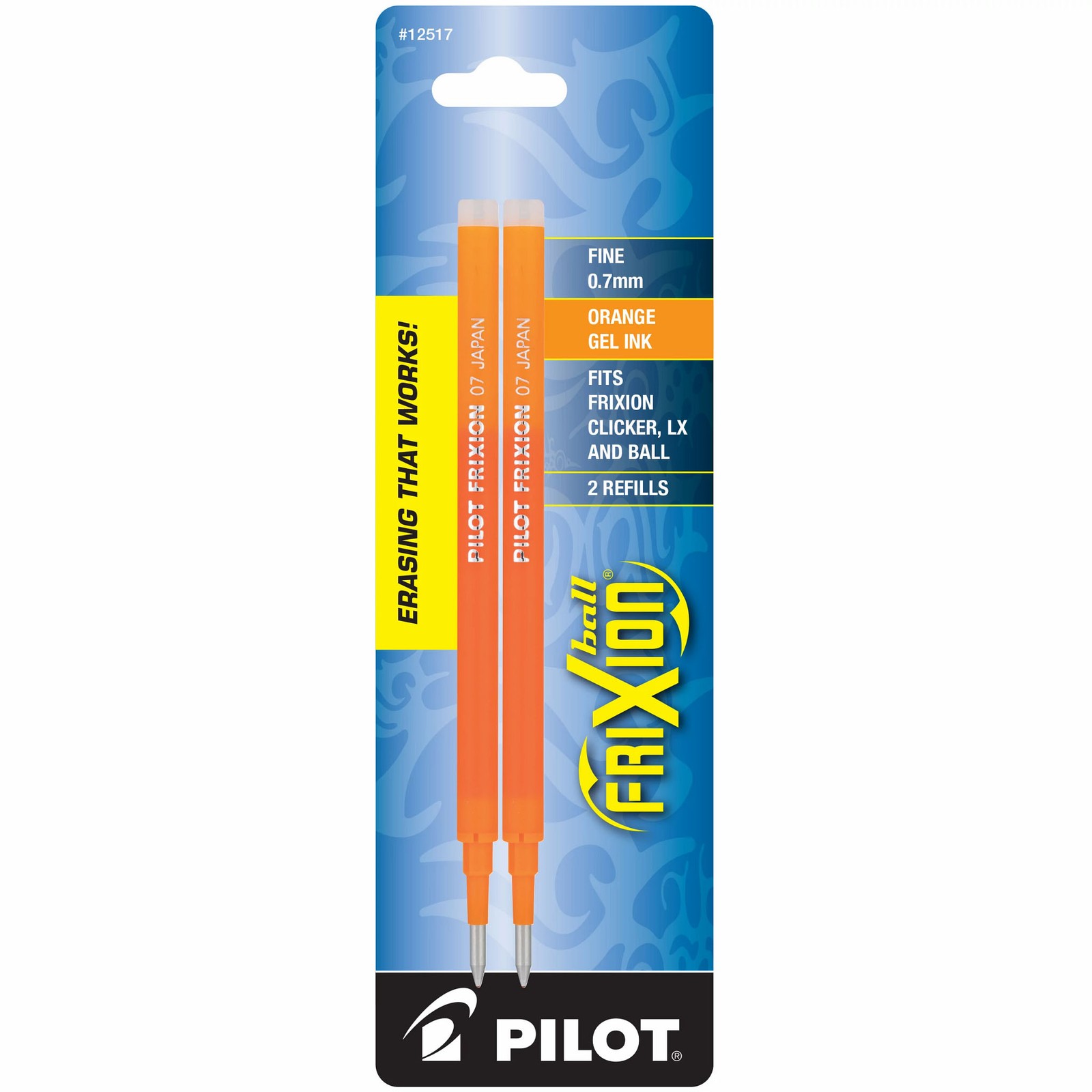 PILOT FriXion Gel Ink Refills for Erasable Pens, Fine Point,