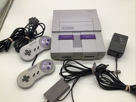 All Original OEM Super Nintendo SNES Console System Bundle 2 Controllers SNS-001