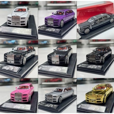 1PC Small Car Rolls-Royce Phantom VIII Mansory Ewb 1/64 Scale Car