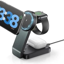 US Qi2 3in1 15W Fast Wireless Charging Dock Station For Apple Watch iPhone 16 12