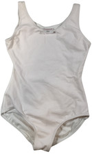 CAPEZIO white leotard size girls L  used 