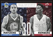 2012-13 Panini Matching Numbers Norris Cole / Stephen Curry #19