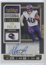 2023 Contenders Rookie Variation Divisional Ticket 24/99 Ivan Pace Jr Auto 0g4