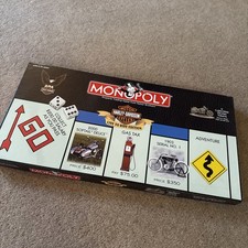Harley Davidson LIVE TO RIDE EDITION AMERICAN MONOPOLY BOARD GAME Ex Con