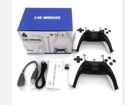 2.4G Wireless Game Controller Set (2 pack) best for Retro Gaming, White & Black