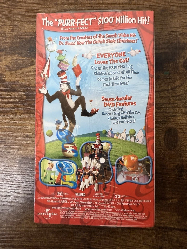The Cat In The Hat Demo VHS Promo Brand New Factory Sealed HTF - Image 3 of 4