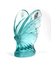 Fenton  vintage Blue Art Glass Handmade Butterfly Figurine Decorative