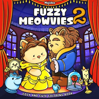 Fuzzy Meowvies 2: Cozy Movie-Inspired Cat Coloring Book for Adults and Cinephile