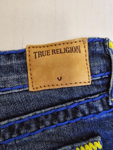 True Religion Jeansshorts Kind Jungen Größe 12 Geno abgeschnitten bestickt Bermud neu mit Etikett - Bild 8 von 13