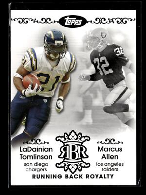 2007 Topps Running Back Royalty #RBR-LA LaDainian Tomlinson / Marcus Allen