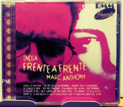 RARE CD No Longer Made Frente A Frente India Marc Anthony Vivir Lo Nuestro