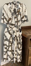 NWT Lauren Ralph Lauren Belt-Western Print Belted Snap Dress Size M