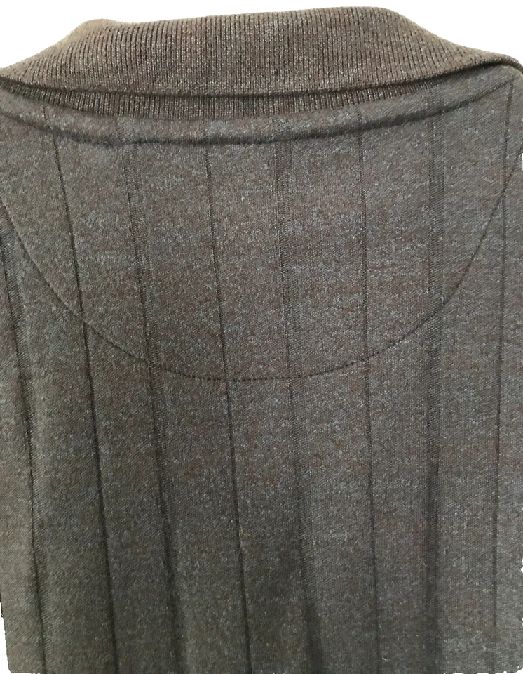 Ron Chereskin Mens Button T-Shirt  Blend Short Sleeve Navy Marl  Size M NWT - Image 3 of 4