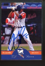 2013 St Lucie Mets TJ T.J. RIVERA Signed Card autograph auto RC