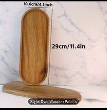 Wooden Serving Trays, Natural Wood Serving Platters Set