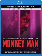 Monkey Man - Collector's Edition Blu-ray + DVD + Digital Blu-ray  NEW