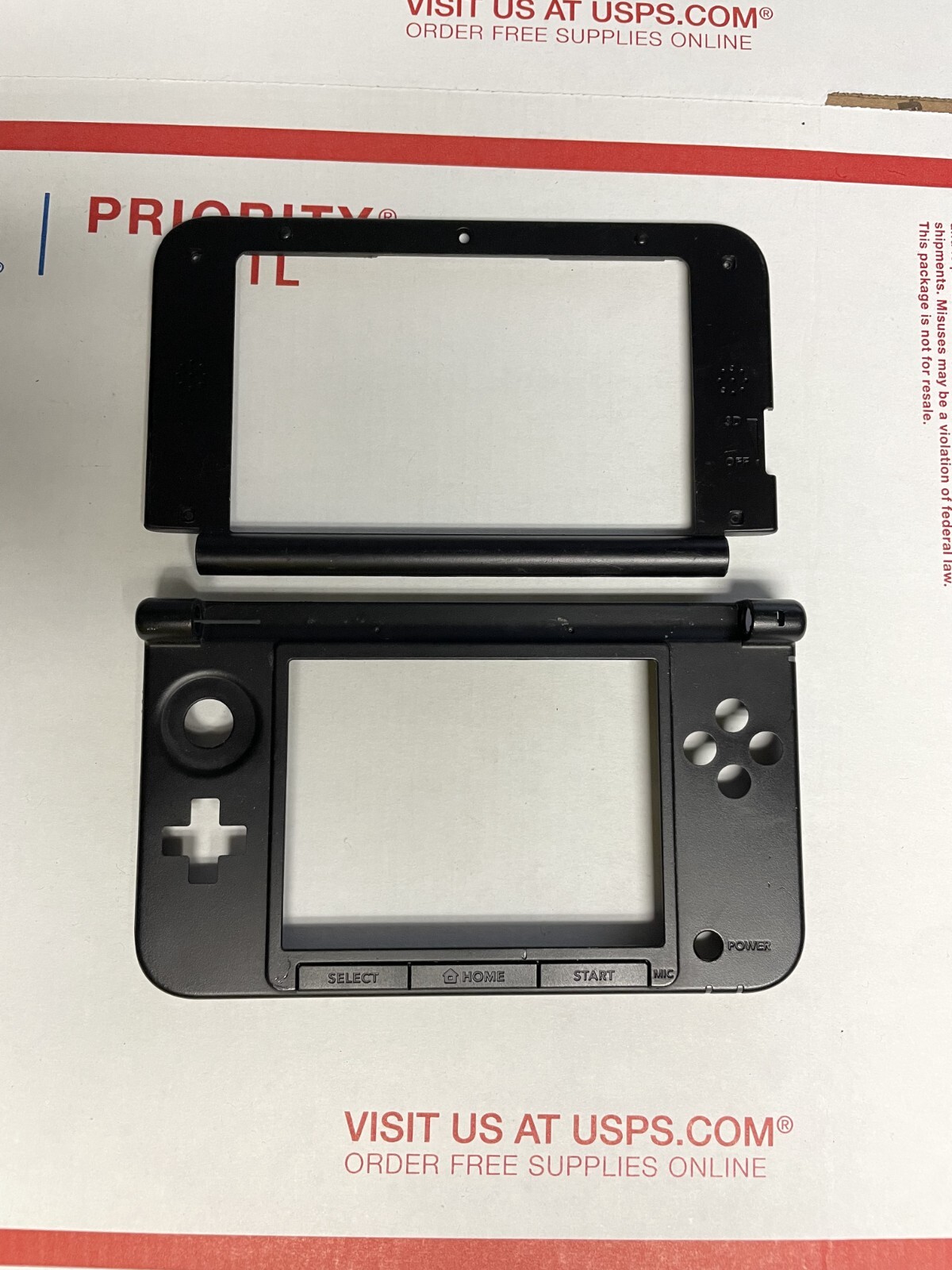 Nintendo 3DS XL Replacement Hinge Part TOP / Bottom Middle Shell