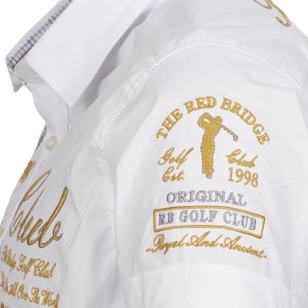 Uomo Camicia Tempo Libero Regular Fit Maniche Lunghe Ricamato - Foto 4